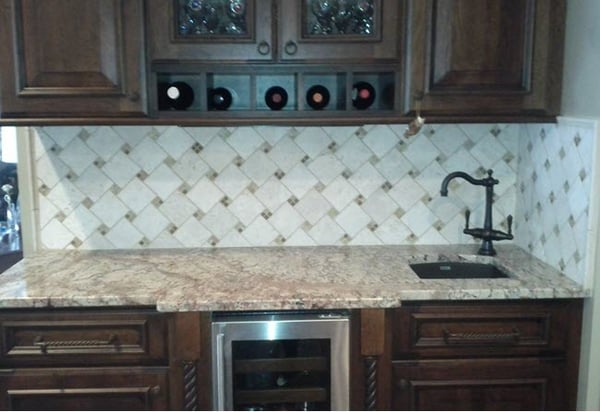 4x4 tile backsplash